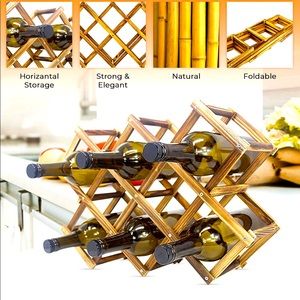Bamboo wine stand.  New